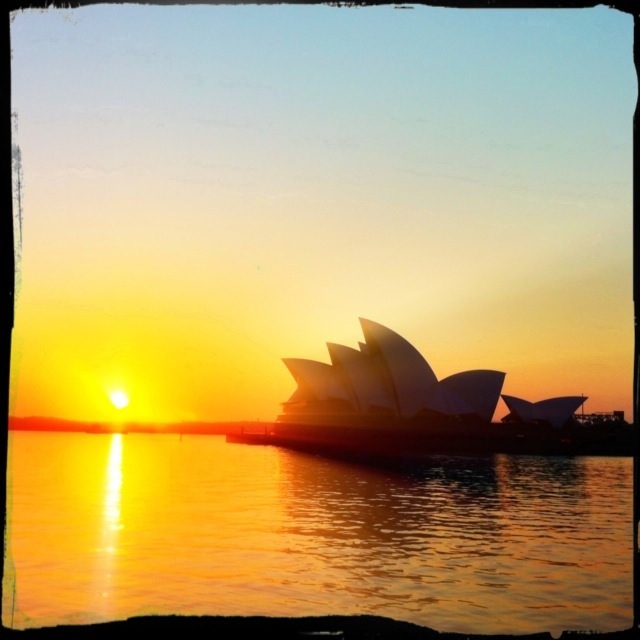 sunrise over Sydney